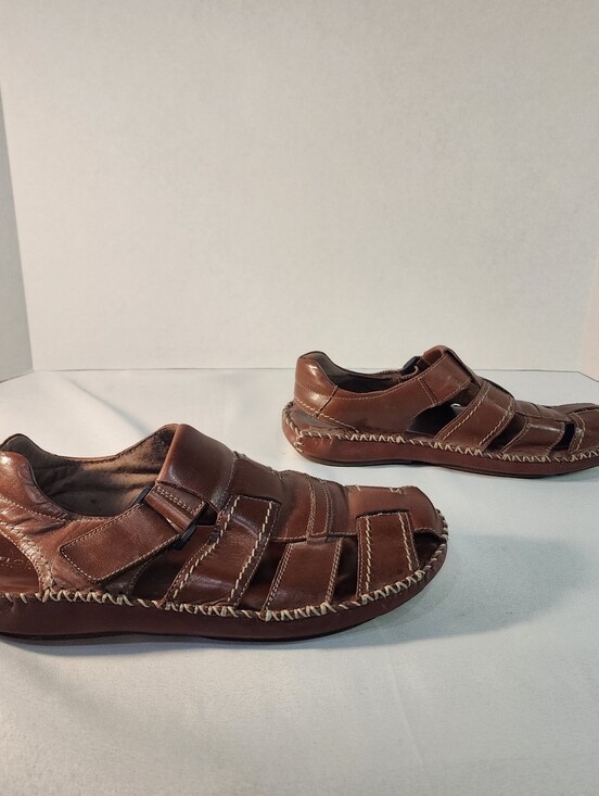 Men\'s FLORSHEIM Fisherman Comfort Sandals Brown Leather US Size 9 main image 8